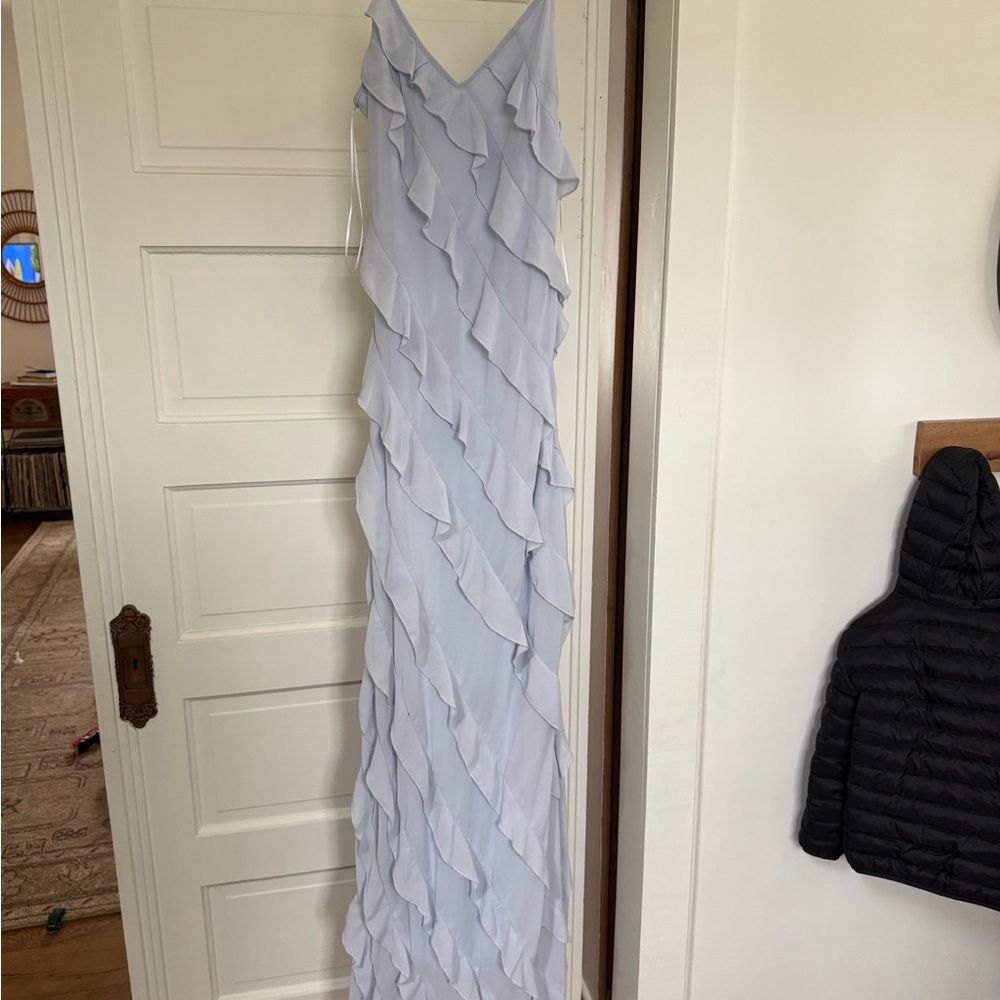 Altar’d State Light Blue Ruffled Maxi Dress - Picture 2 of 6